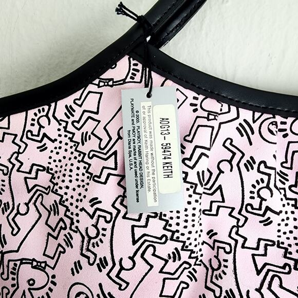 NEW Playboy Bunny Y2K Pink Patterned Graphic Shoulder Tote Women's Bag - Picture 5 of 12